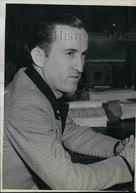1939 Press Photo Leo Walker, convicted for hold-up & murder - Historic Images