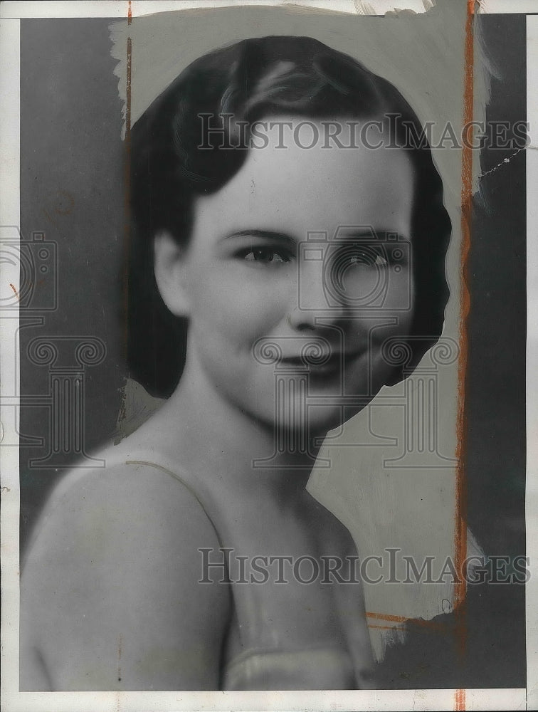 1933 Press Photo Miss Doris Higgins, Tx Christian Univ. Jr - Historic Images