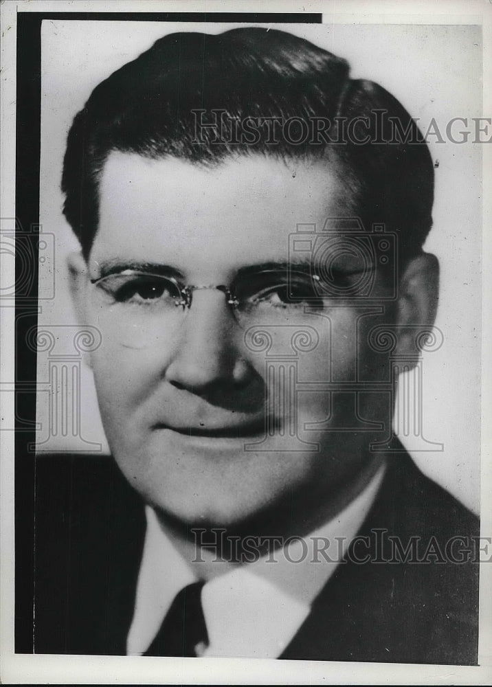 1943 Press Photo George Reilly San Francisco California Businessman - Historic Images