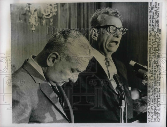 1962 Press Photo GOP Congressional Leaders Charles Hallack & Everett Dirksen - Historic Images