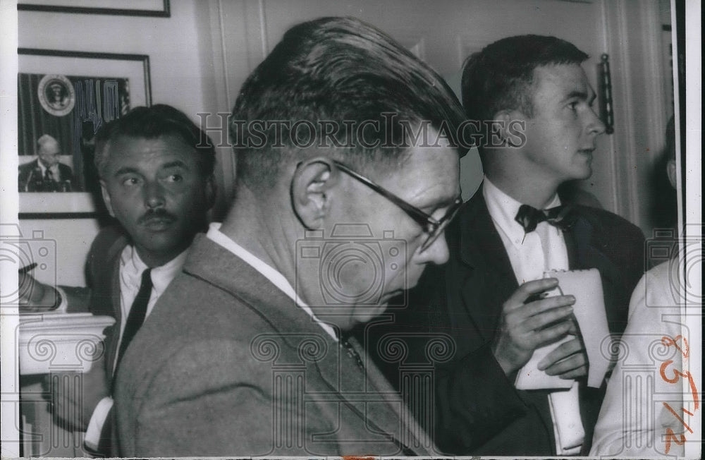 1956 Press Secretary James Hagerty White House Press Conference - Historic Images