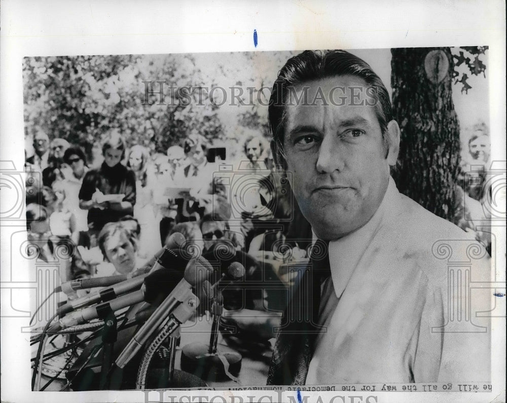 1971 Senator Fred R. Harris Withdrew From Senate Race In Oklahoma - Historic Images