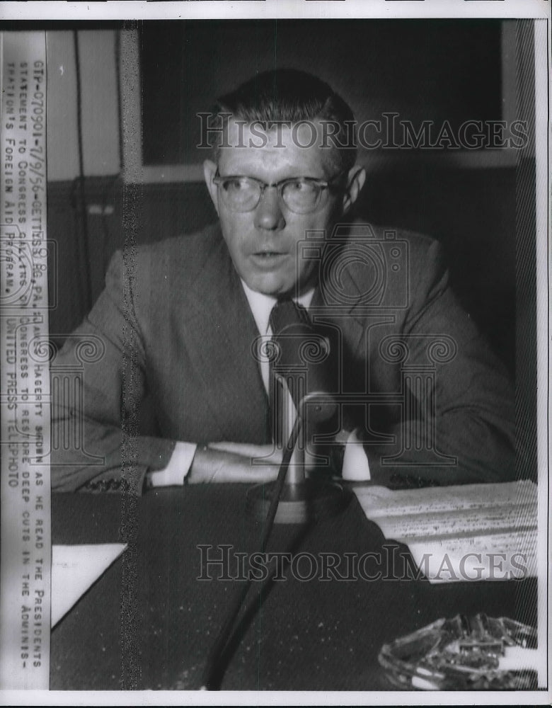 1956 James Hagerty appearing in congress  - Historic Images