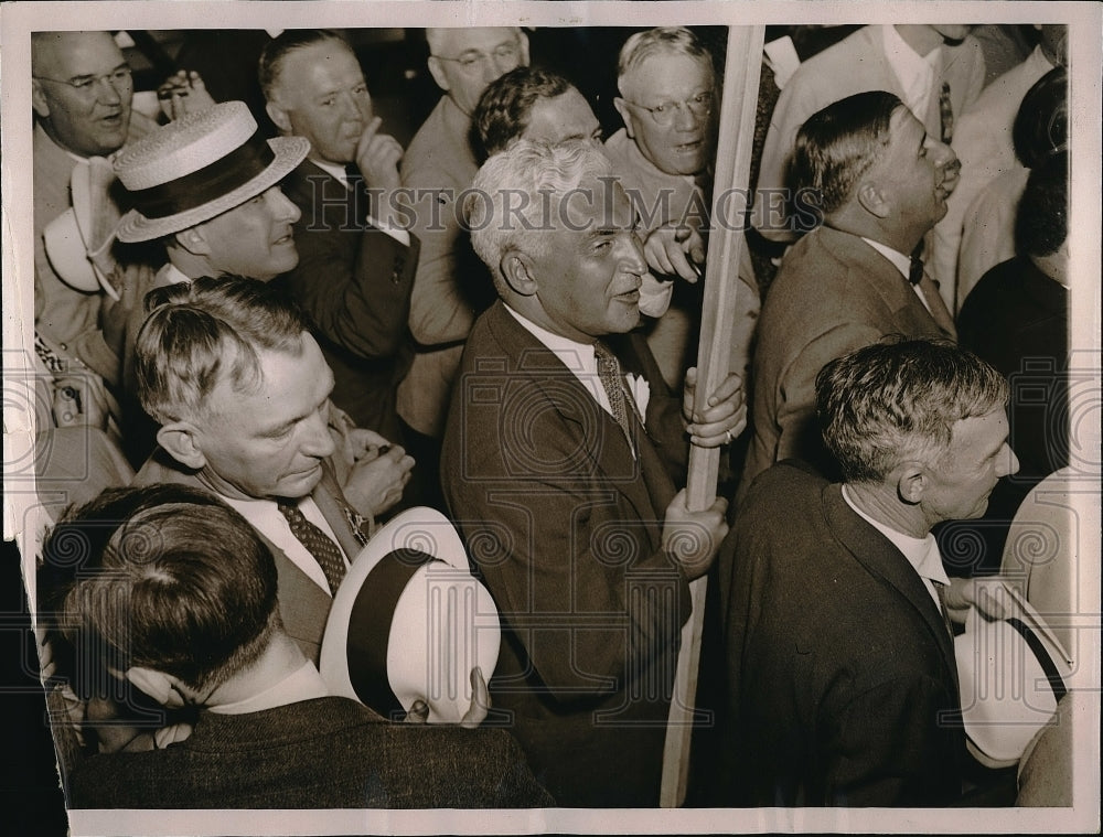 1936 Press Photo Indiana Gov Paul McNutt At Opening Of Democratic Convention - Historic Images