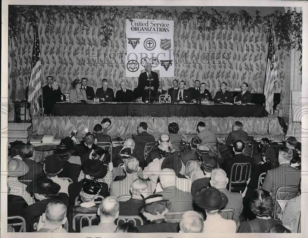 1941 Press Photo Security Administrator Paul McNutt Addresses Conference-Historic Images