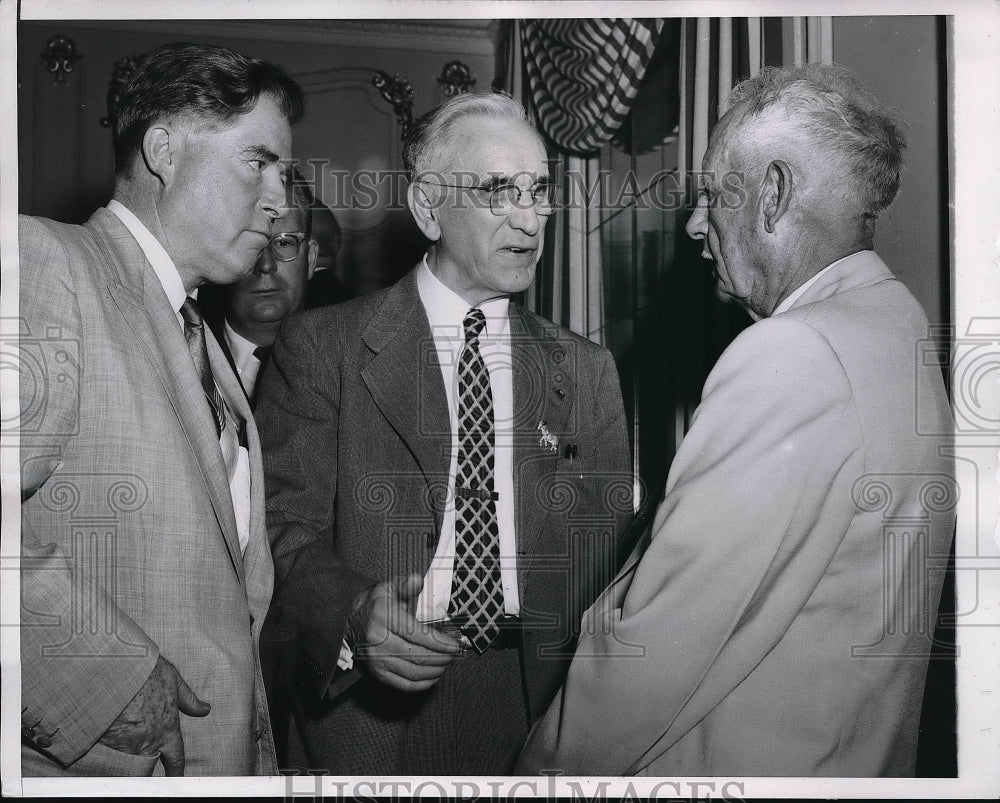 1956 Chicago, Rep John McCormack,Ray Madden, Gov K Neville of Neb. - Historic Images