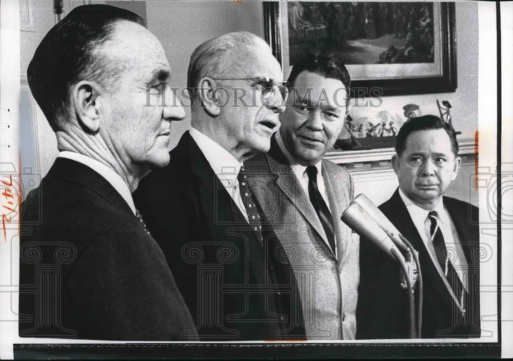 1962 Press Photo D.C. J McCormack,M Mansfield,C Albert,R Bolling - Historic Images