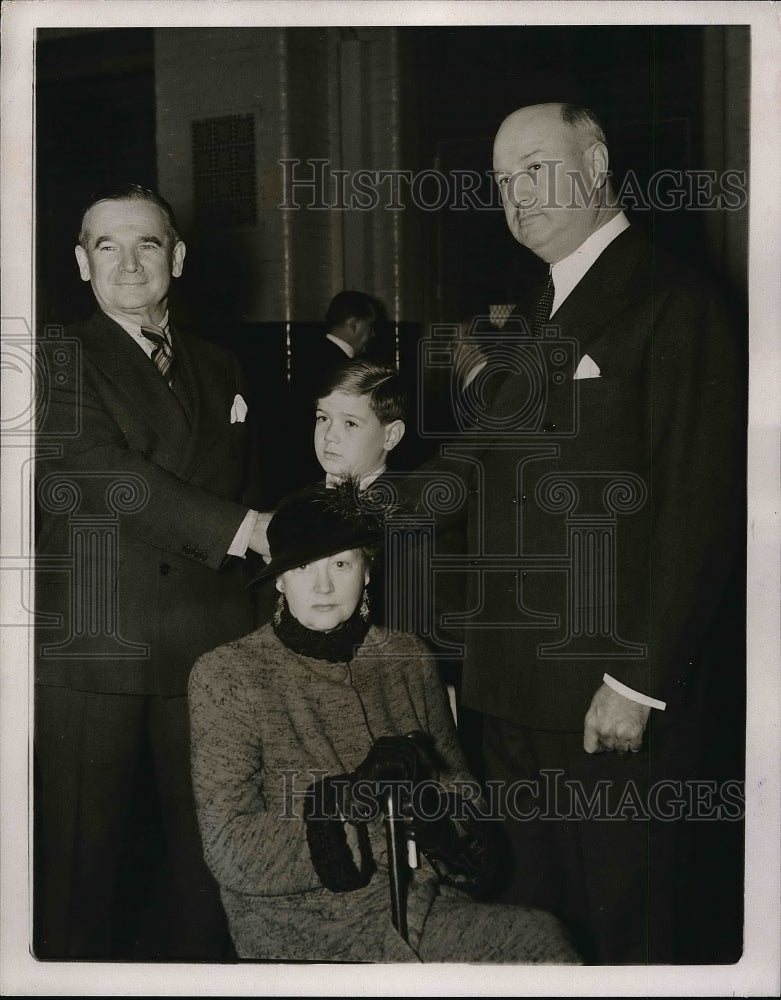 1937 Press Photo James J Farley J. Mahoney, - Historic Images