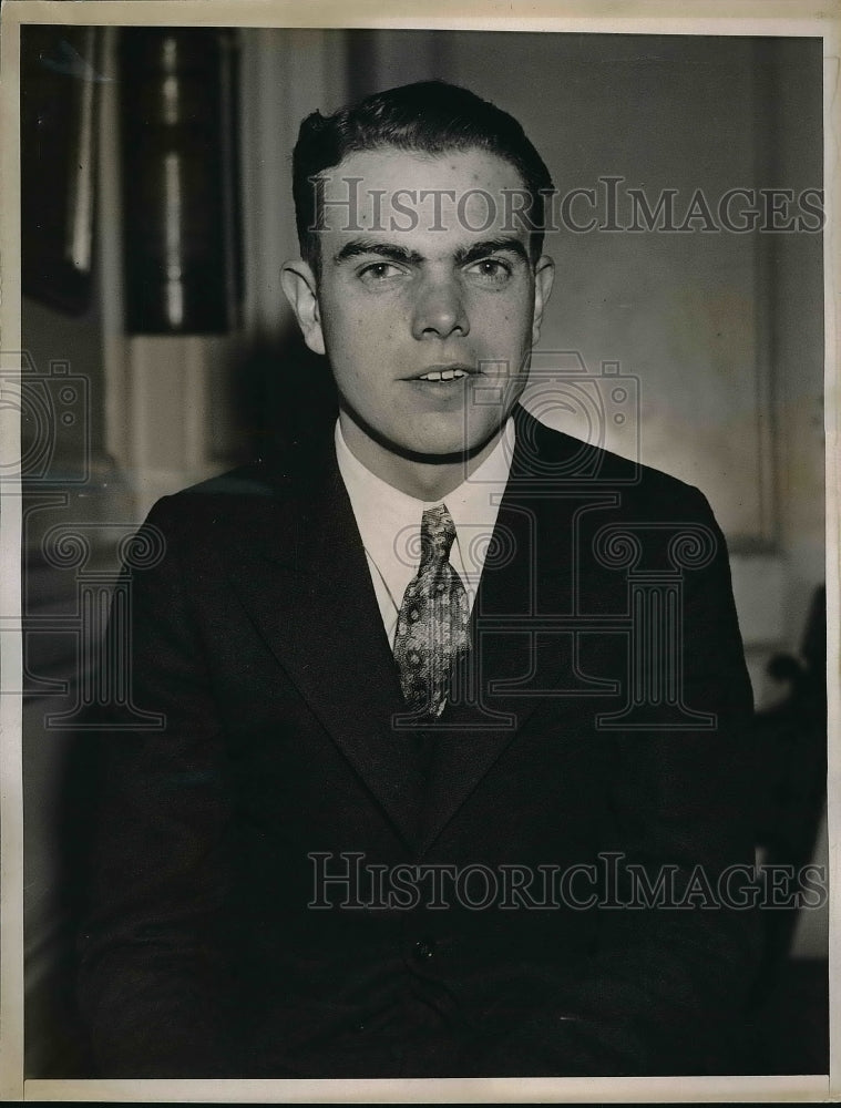 1935 Press Photo Luther Ridgeway of Citizens Conservation Corp, Camp Pulaski - Historic Images