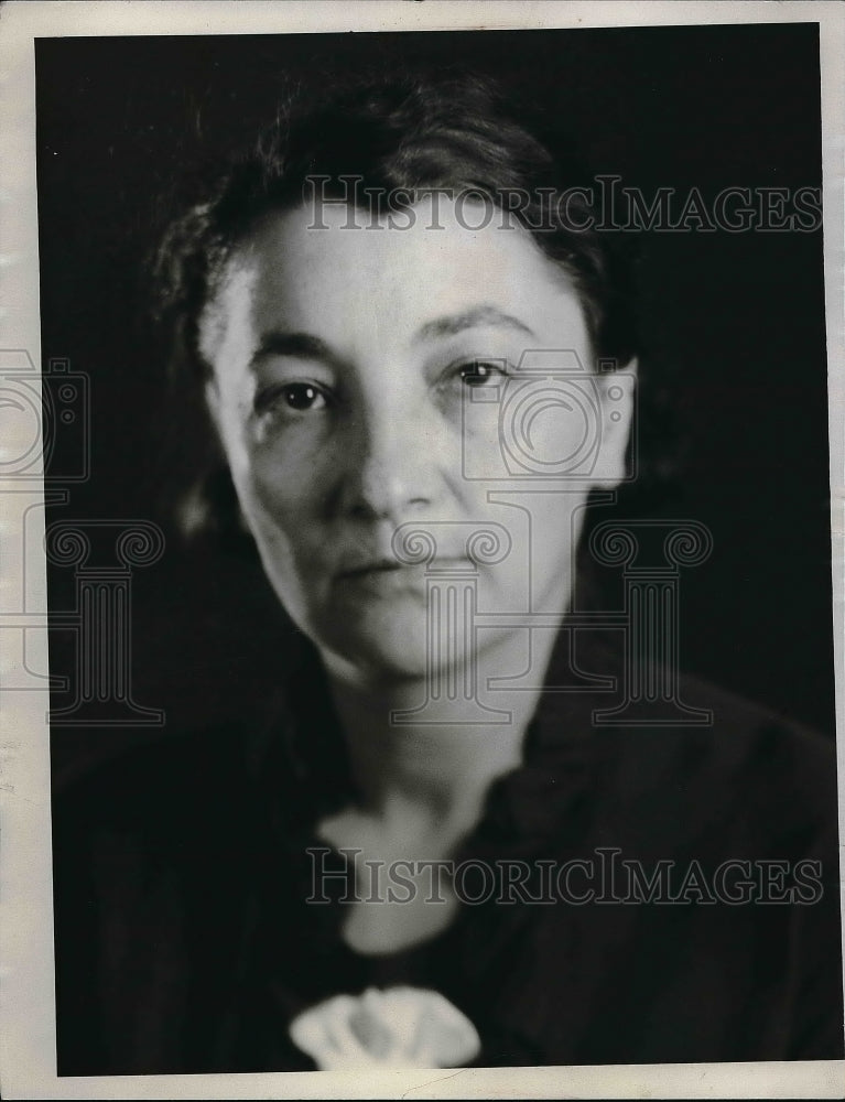 1935 Press Photo Mrs Freda Hanford, financial secy. of Workmen&#39;s Singing Society - Historic Images