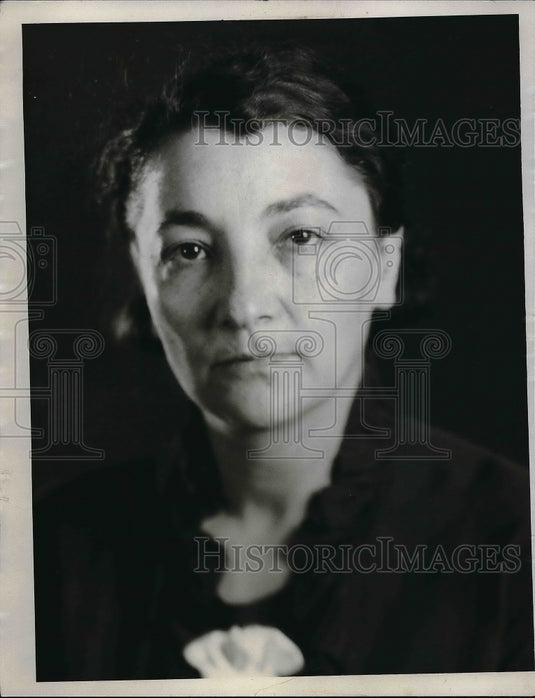 1935 Press Photo Mrs Freda Hanford, financial secy. of Workmen's Singing Society - Historic Images