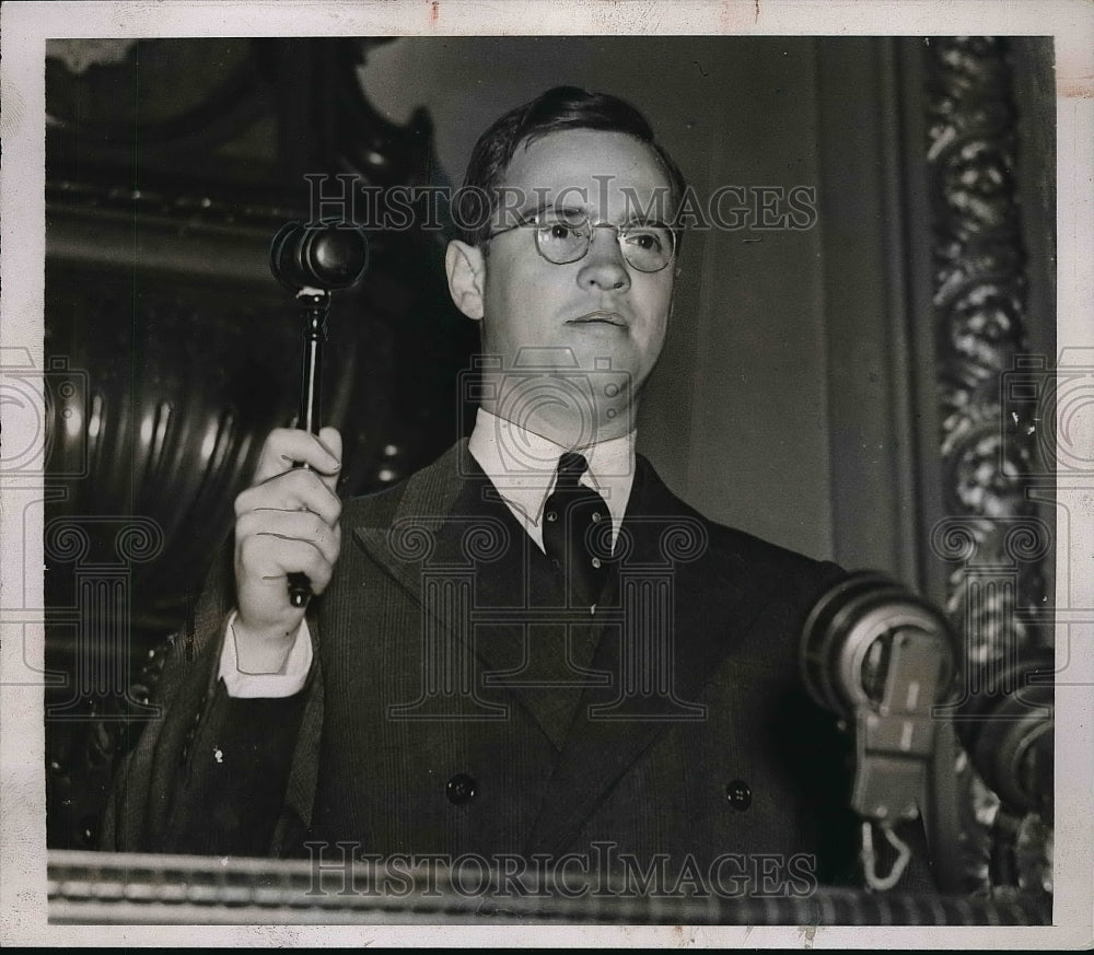 1938 Press Photo William McChesney Martin, Jr., New York Stock Exchange - Historic Images