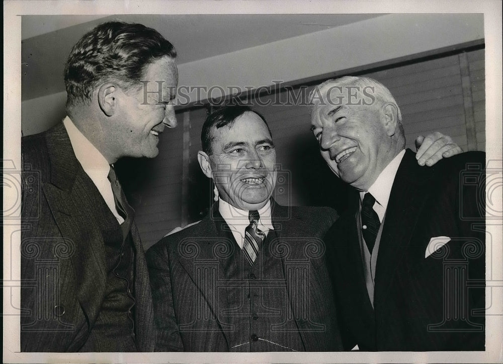 1939 Press Photo RNC Committee Chairman John Hamilton Rep JOseph Martin-Historic Images