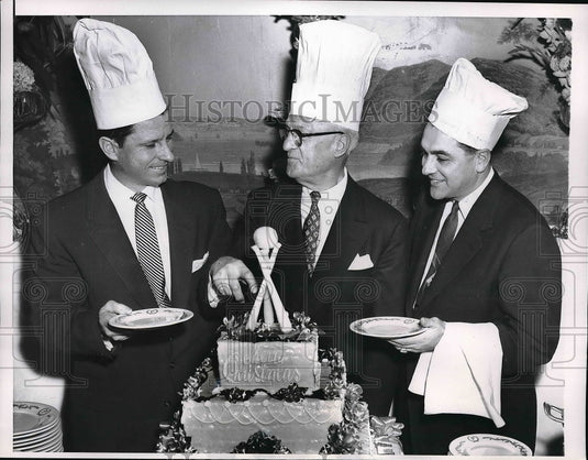 1955 American League President Will Harridge, Any Papko, L. Boudreau - Historic Images