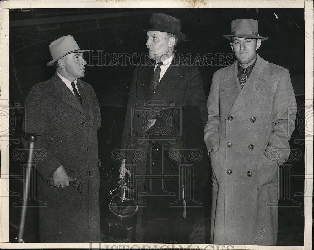 1936 Sgt GC Schaeffer Dr Vern Mason &amp; Frank Pershing - Historic Images