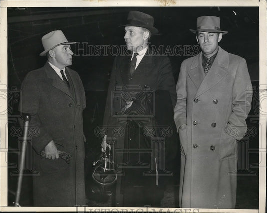 1936 Sgt GC Schaeffer Dr Vern Mason & Frank Pershing - Historic Images