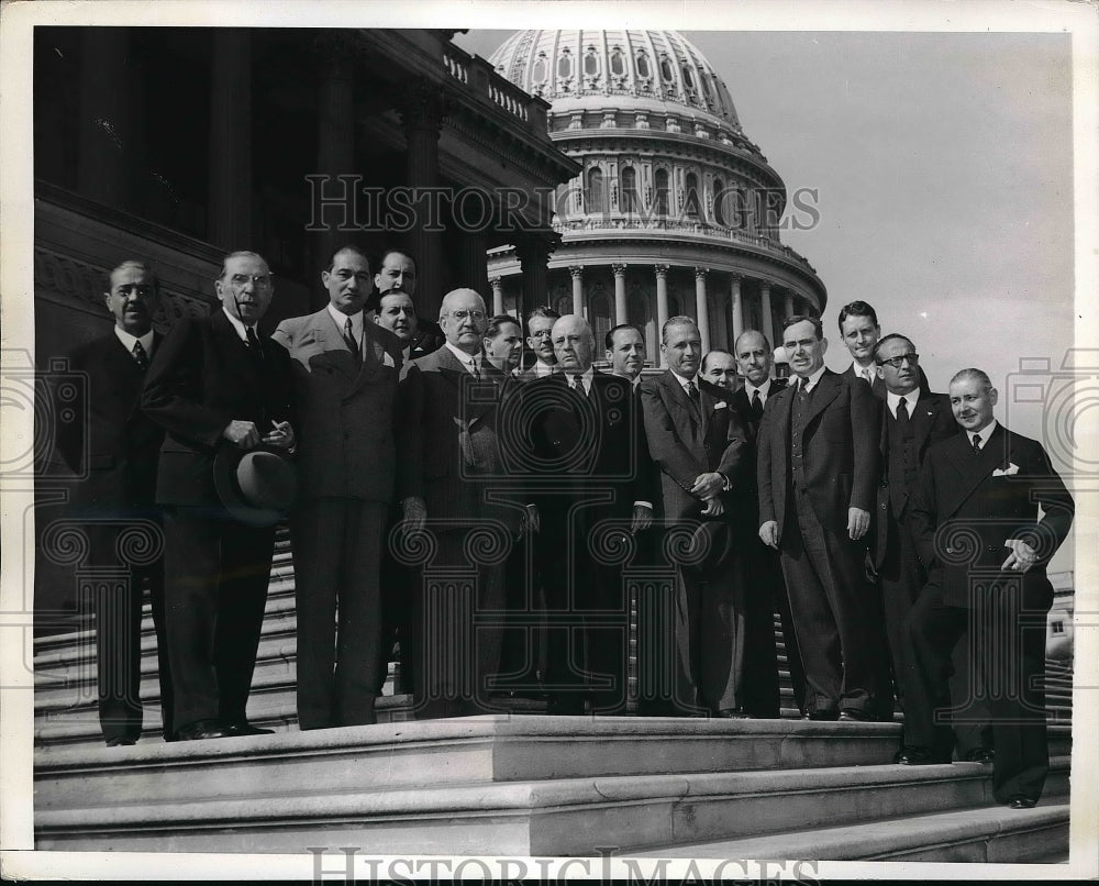 1941 Speaker of the House Sam Rayburn & Argentina Speaker Senor Cant - Historic Images