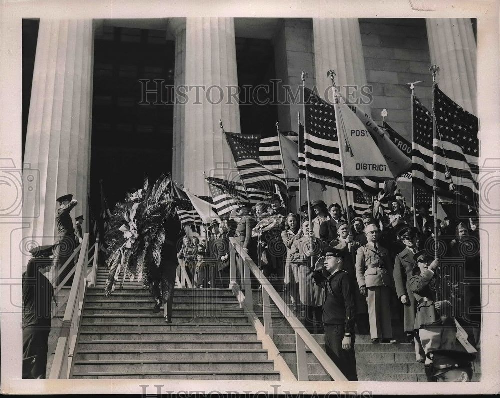 1940 Lincoln's Birthday Ceremonies, Lincoln Memorial - Historic Images