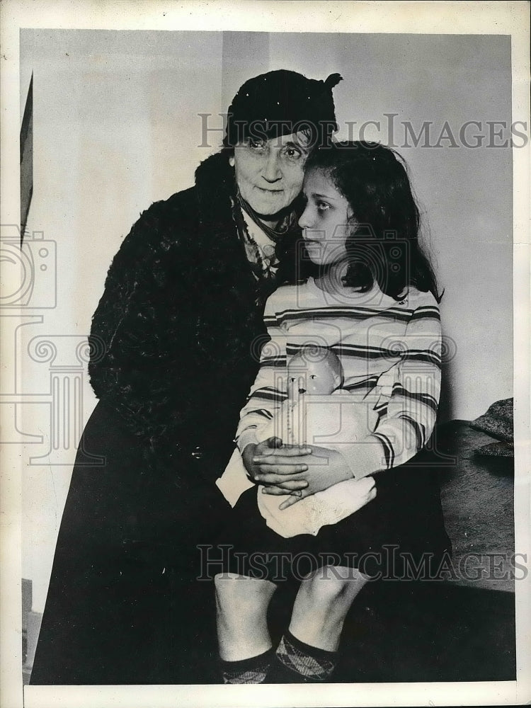 1934 Press Photo Constance Brock Custody Trial, Mrs. Libby Starr - Historic Images