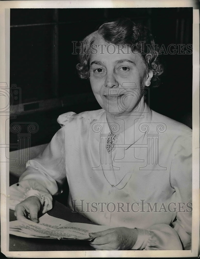 1939 Press Photo Mrs. Mary Williard Vine Buyck, Director of Federal Art Project-Historic Images