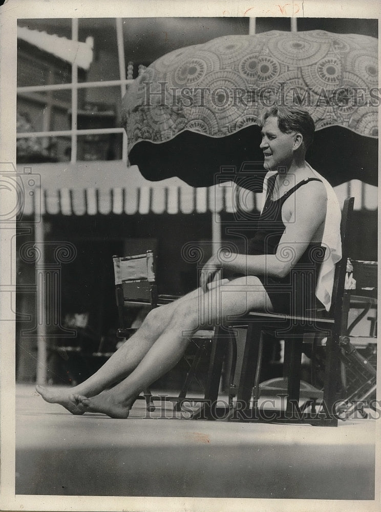 1931 Press Photo Senator Henrik Shipstead of Minnesota Vacationing Florida - Historic Images