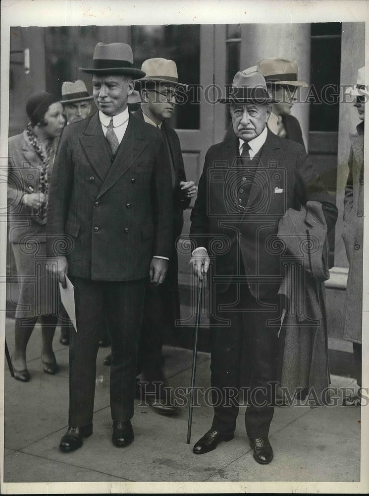 1931 Press Photo Elliott Wadsworth &amp; John Hays Hammond - Historic Images