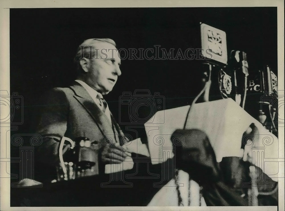 1932 Press Photo Ogden Mills, Sec. of Treasury Pleads for Majority Plank - Historic Images