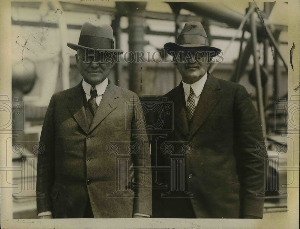 1927 Press Photo Henry Robinson & Alonza Taylor Head Delegation to Geneva - Historic Images