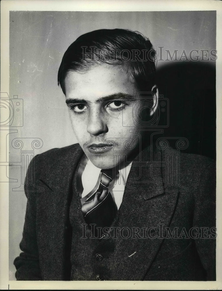 1933 Harry Murch,age 15 on trial for murder in NY - Historic Images