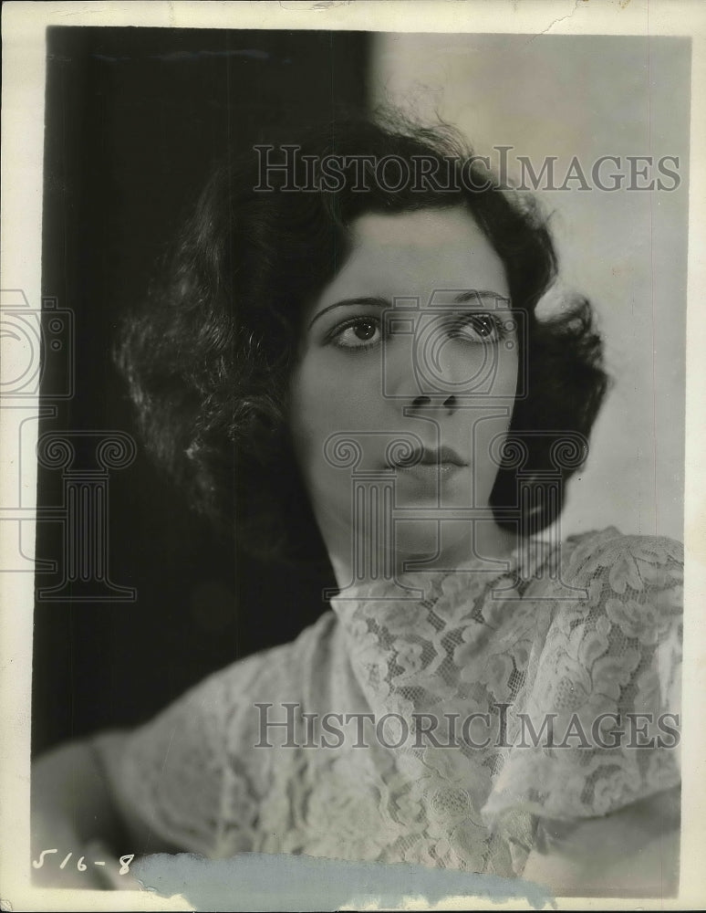 1934 Press Photo Vivien Ruth in a promotional poster for &quot;Happy Wonder Bakers&quot; - Historic Images