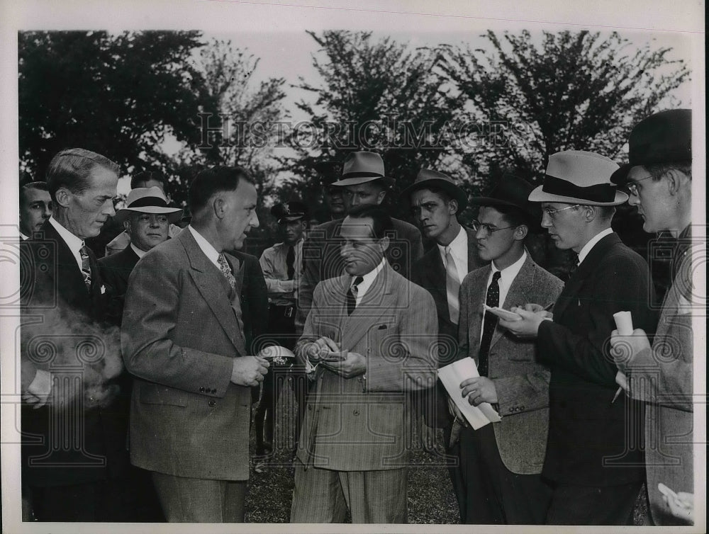 1938 Press Photo James Roosevelt&#39;s Condition, Marvin McIntyre, Stephen Early - Historic Images