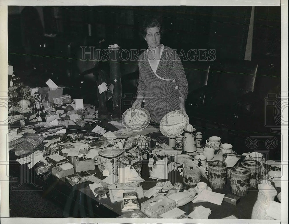 1932 Press Photo Ethel Johnson Secretary of Senator Reed Smoot - Historic Images