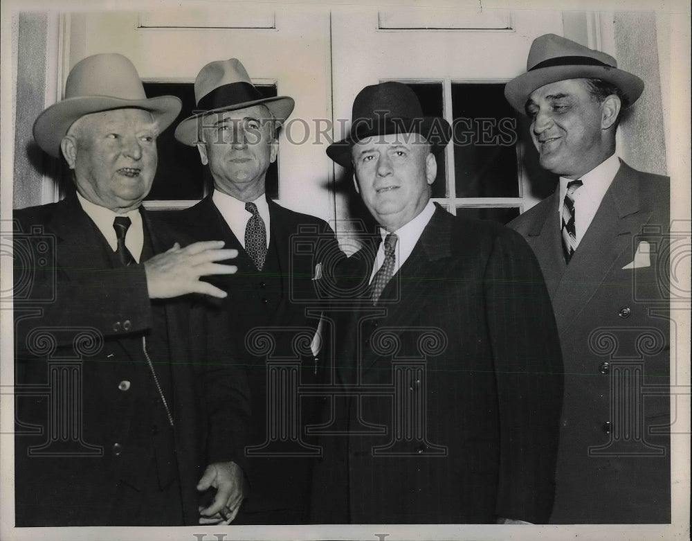 1939 Vice Pres John Garner, Sen James Byrnes, Sen Sam Rayburn - Historic Images