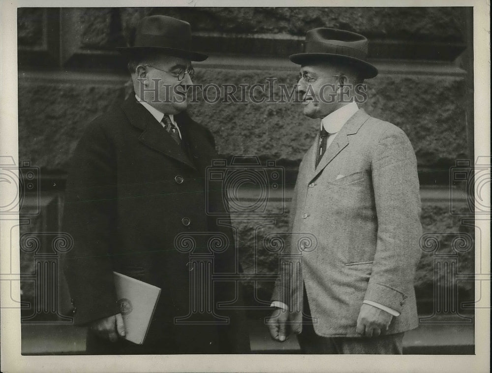 1922 Press Photo William Jardins with his attorney Robert Nason - Historic Images