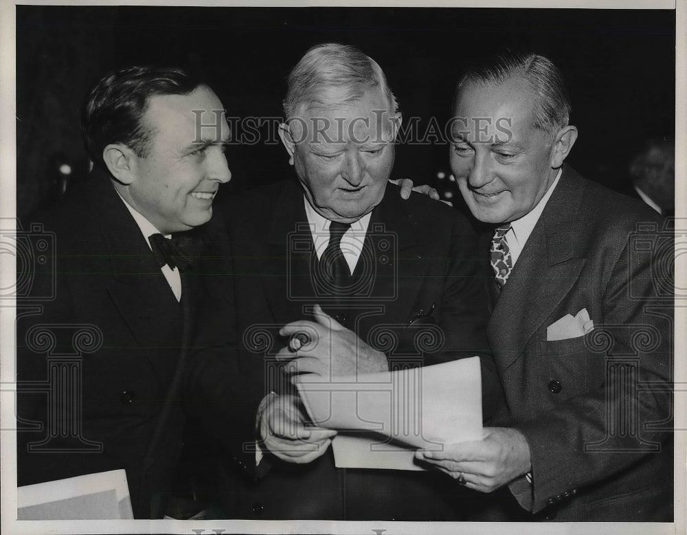 1940 Press Photo Governor ED Rivers of GA &amp; Vice President John Nance Garner - Historic Images