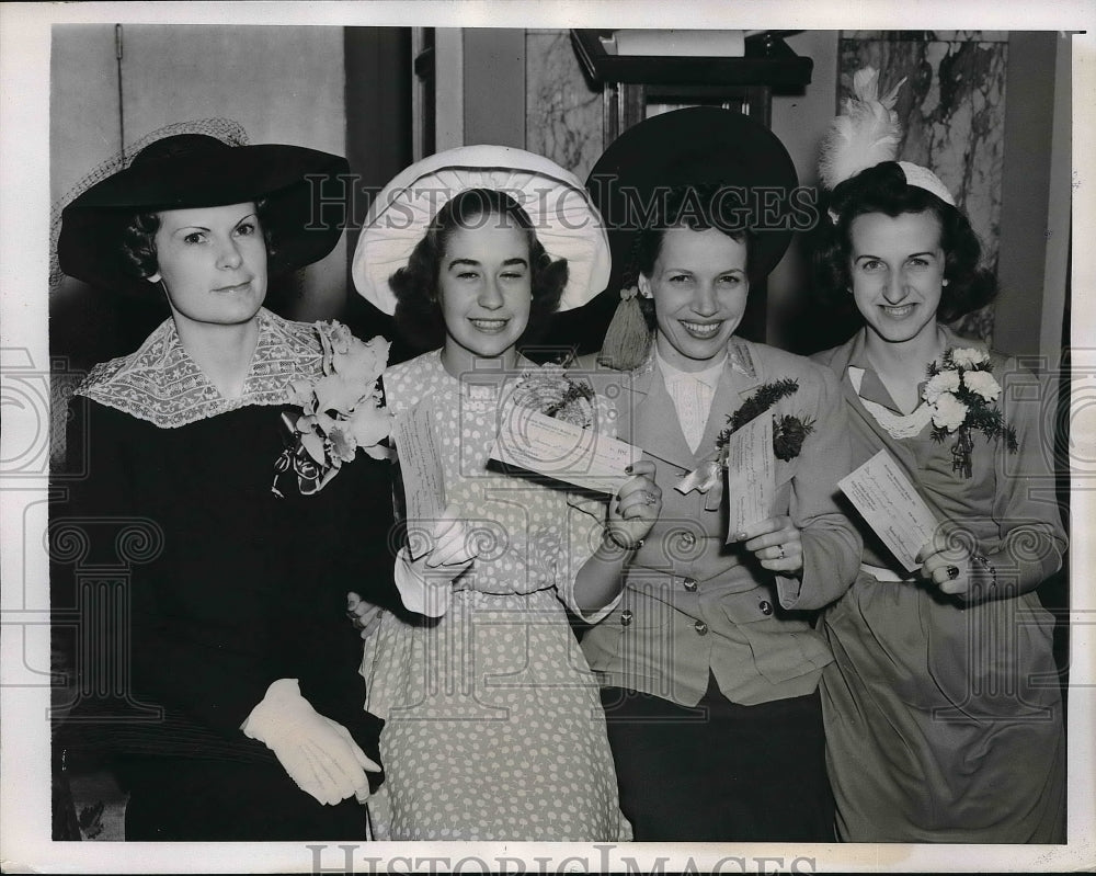 1941 Press Photo Mrs JL Thomson,B Daughtery,Mrs HP ZBostick, J Kemp, - Historic Images