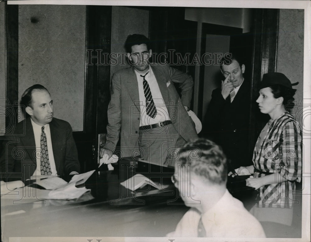 1937 Press Photo Ruth Freed Questioned in Connection with Murder - Historic Images