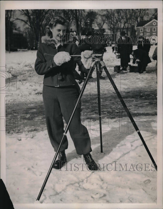 1941 Wealtha Fields at Winter Carnival-Historic Images