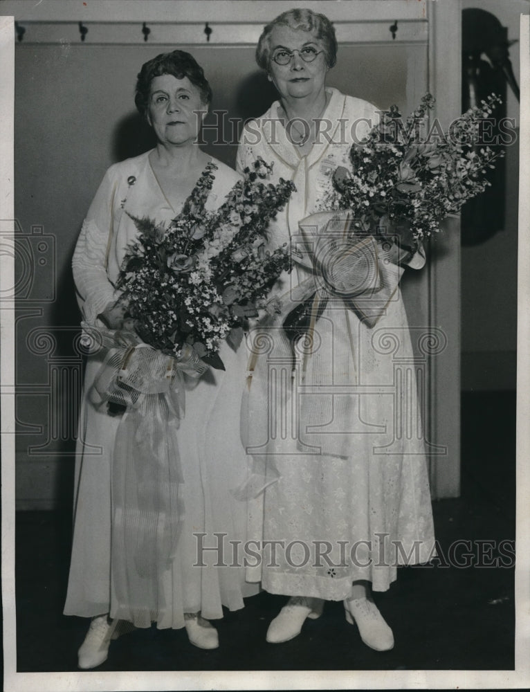 1933 Mrs. Ida B. Wise Stath and Mrs. Ella Cole at Pageant - Historic Images