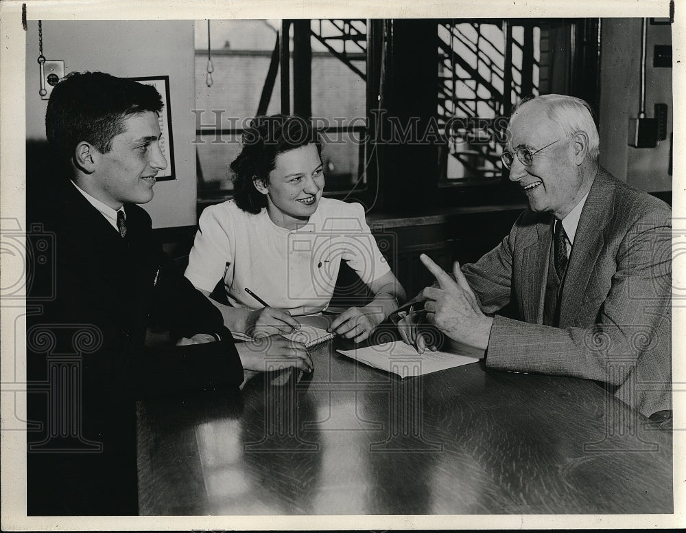 1940 Press Photo Anthony Federico, Florence Durn, &amp; Frank Whitney, Collinwood-Historic Images