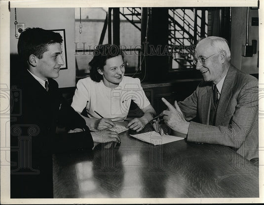 1940 Press Photo Anthony Federico, Florence Durn, & Frank Whitney, Collinwood-Historic Images
