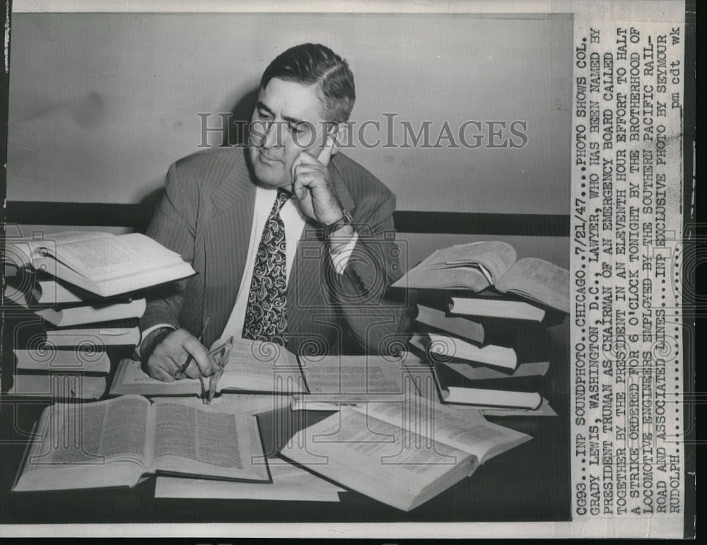 1947 Grady Lewis Washington DC Lawyer - Historic Images