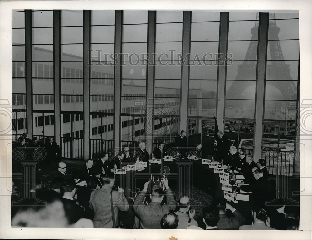 1954 North Atlantic Treaty Signing, John Foster Dulles, Lord Ismay-Historic Images