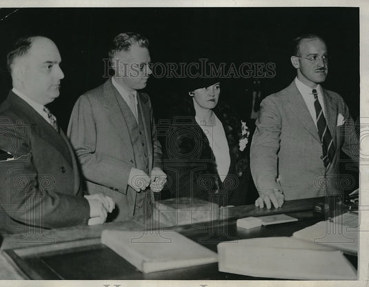 1934 Atty James Daleo,Richard Galayag & wife & atty H M Otis in Mo.-Historic Images