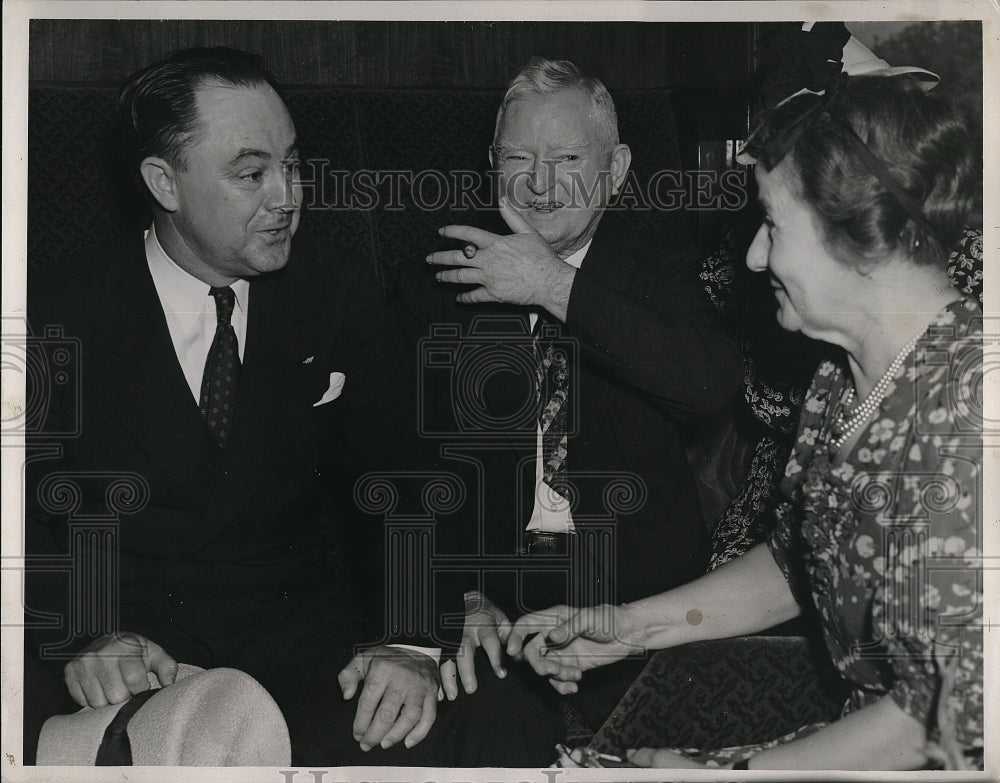 1939 Vice President John Garner, E.E. Germany, Mrs. Garner - Historic Images