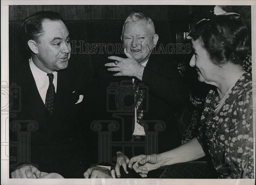 1939 Press Photo Vice President John Garner and wife with E.B. Germany - Historic Images