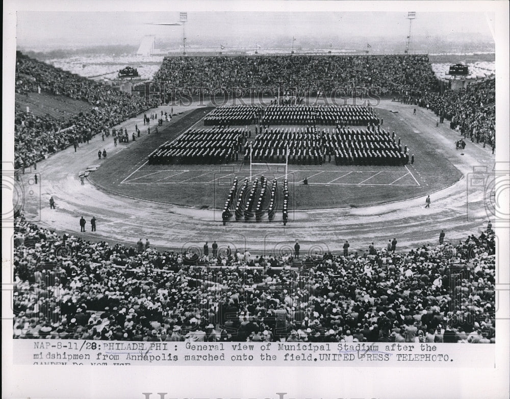 1953 Press Photo Phila. Pa general view of Municipal Stadium for a game - Historic Images