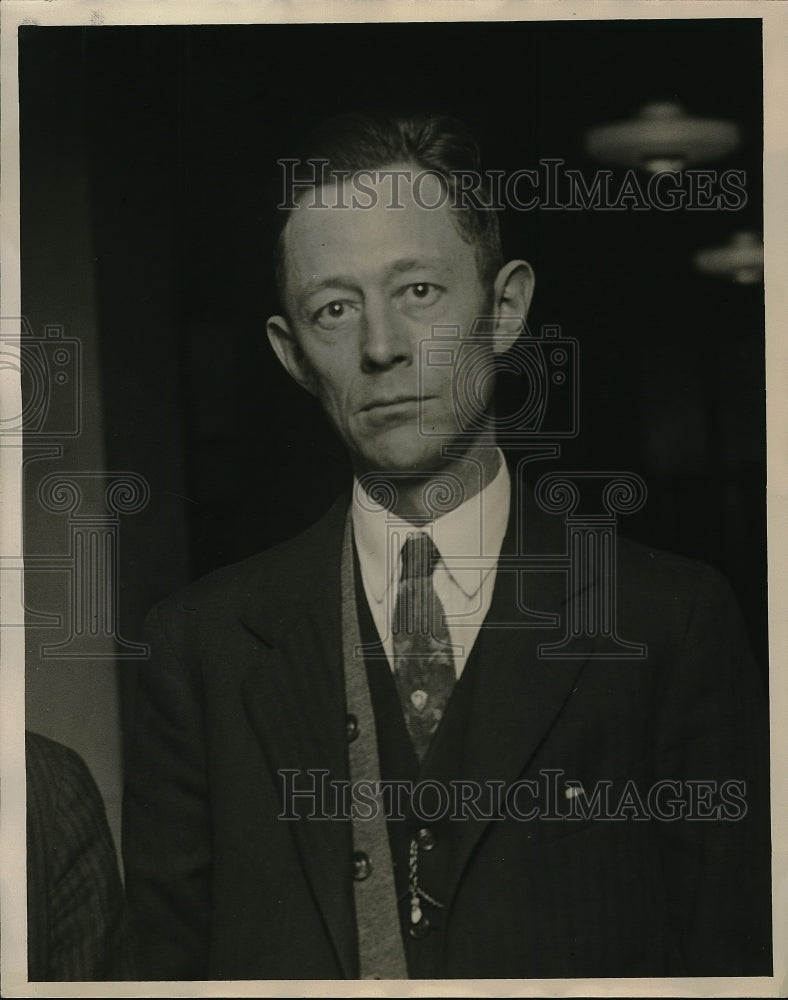 1929 Press Photo Clarence E. Dowuttaitt Chashier bank of Telluride - Historic Images