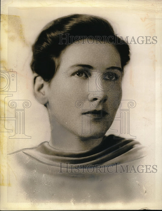 1933 Press Photo Miss Jane Dahlman - Historic Images
