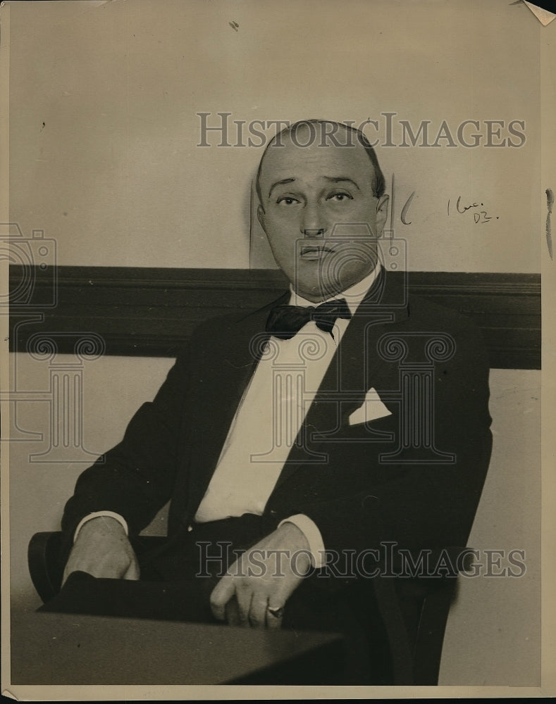 1937 Guy B. De Ghandenedes Wall St. Broker Political Bets - Historic Images